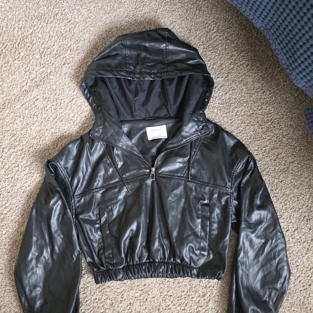 Bershka Black Leather Jacket